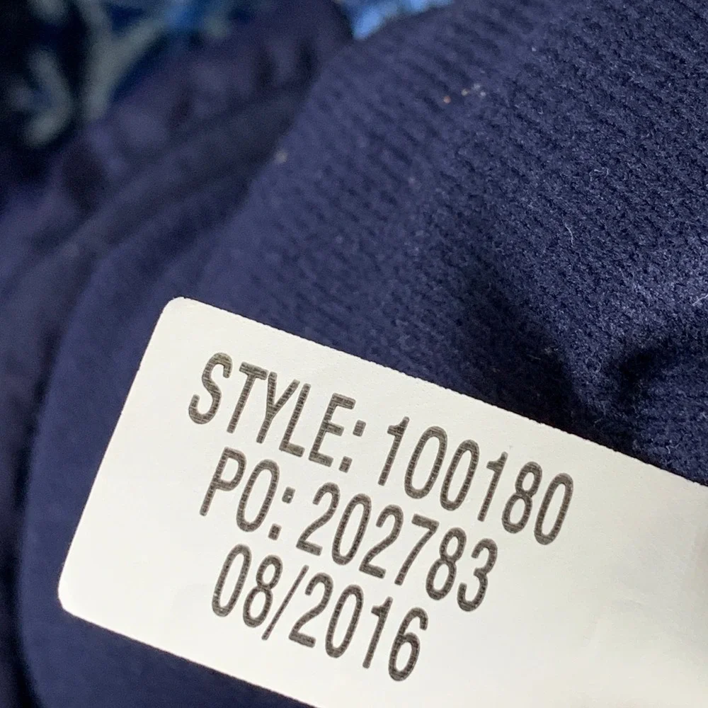 Vineyard Vines Jacket Men Medium Blue Fair Isle Fleece Full Zip Southwestern